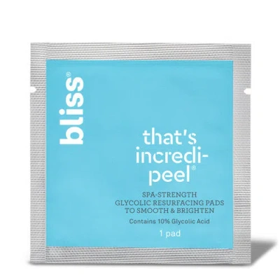 Bliss Incredipeel Glycolic Acid Pad (1ct) In Transparent