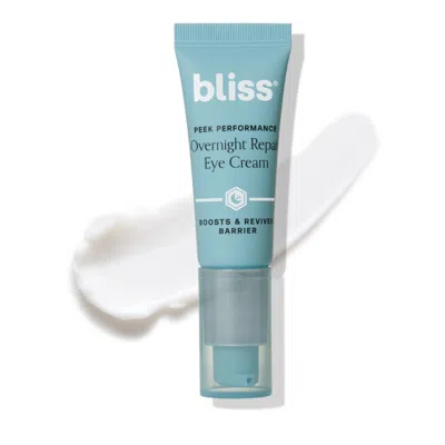 Bliss Peek Performance Overnight Repair Eye Cream In Blue
