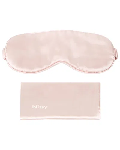 Blissy 100% Mulberry Silk Sleep Mask In Pink