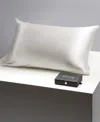 Blissy 22-momme Silk Pillowcase, Queen In White