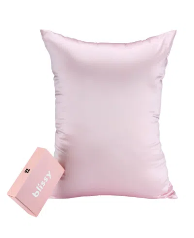 Blissy 22-momme Silk Pillowcase, King In Pink