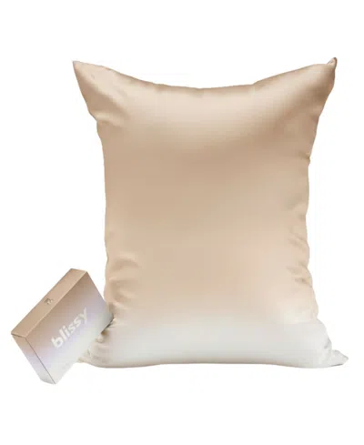 Blissy 22-momme Silk Pillowcase, Standard In Gold