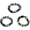 Blissy 3-pack Skinny Silk Scrunchies In Zebra