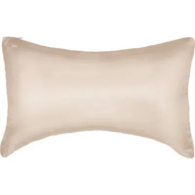 Blissy Crescent Silk Pillowcase In Gold
