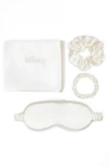 Blissy Dream 4-piece Mulberry Silk Set In Off White