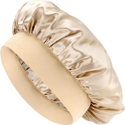 Blissy Halo Silk Bonnet In Pink