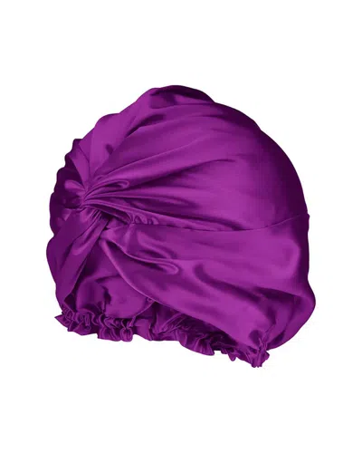 Blissy Mulberry Silk Bonnet In Purple