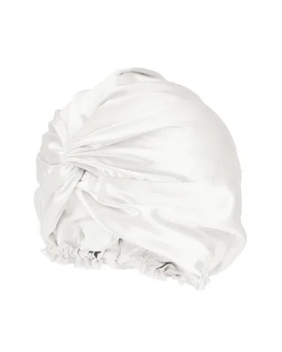 Blissy Mulberry Silk Bonnet In White
