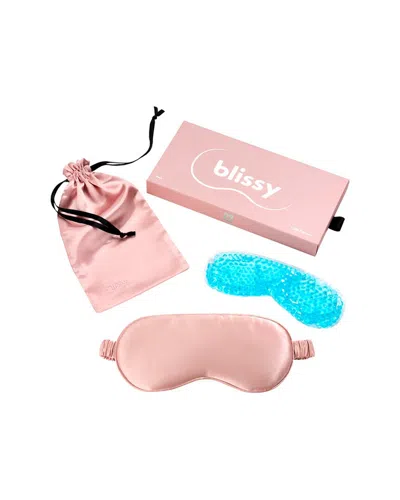 Blissy Mulberry Silk Chill Edition Sleep Mask In Pink