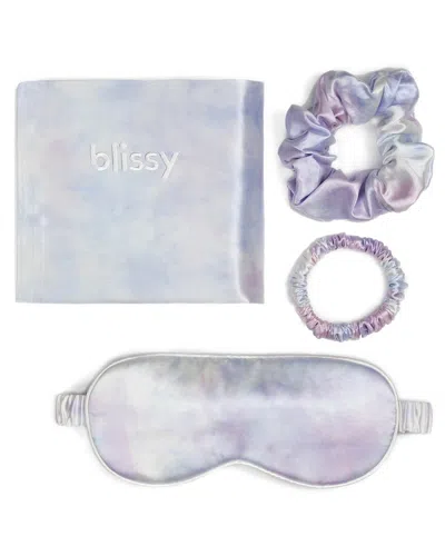 Blissy Mulberry Silk Dream Set In Purple