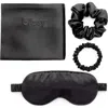 Blissy Mulberry Silk Dream Set In Black