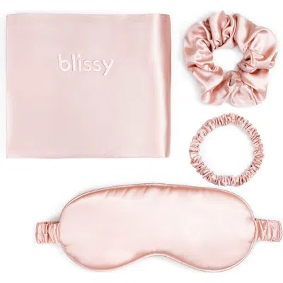 Blissy Mulberry Silk Dream Set In Pink