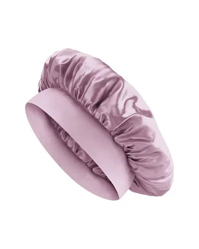Blissy Mulberry Silk Halo Bonnet In Purple