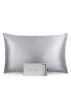 Blissy Mulberry Silk Pillowcase In Gray