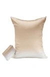 Blissy Mulberry Silk Pillowcase In Brown