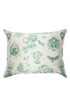 Blissy Mulberry Silk Pillowcase In Green