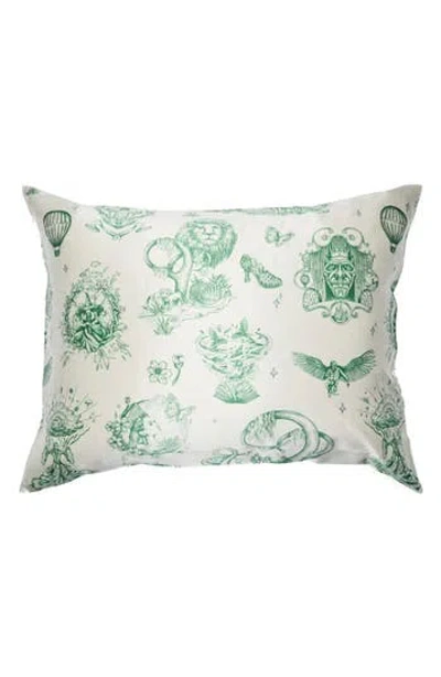 Blissy Mulberry Silk Pillowcase In Green