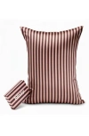 Blissy Mulberry Silk Pillowcase In Brown