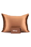 Blissy Mulberry Silk Pillowcase In Cinnamon
