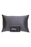 Blissy Mulberry Silk Pillowcase In Gray