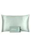 Blissy Mulberry Silk Pillowcase In Green