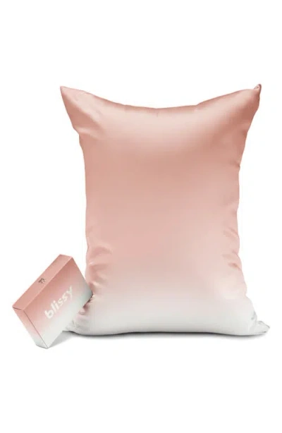 Blissy Mulberry Silk Pillowcase In Pink