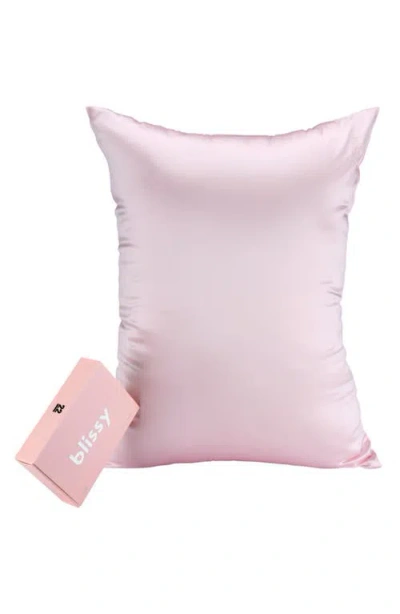 Blissy Mulberry Silk Pillowcase In Pink