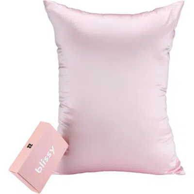 Blissy Mulberry Silk Pillowcase In Pink