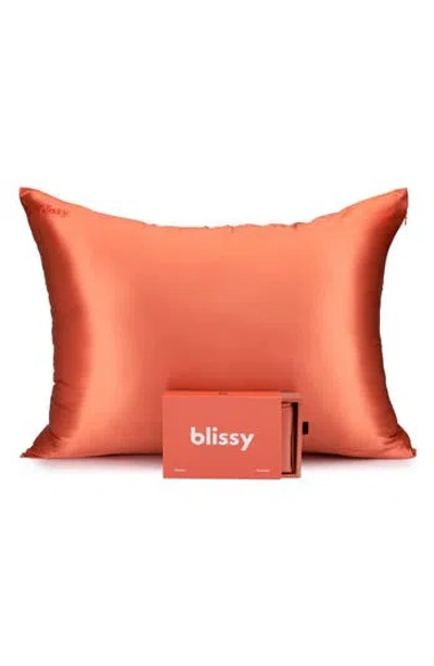 Blissy Mulberry Silk Pillowcase In Sunrise