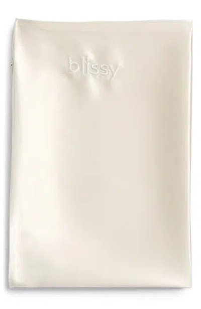 Blissy Mulberry Silk Pillowcase In Neutral