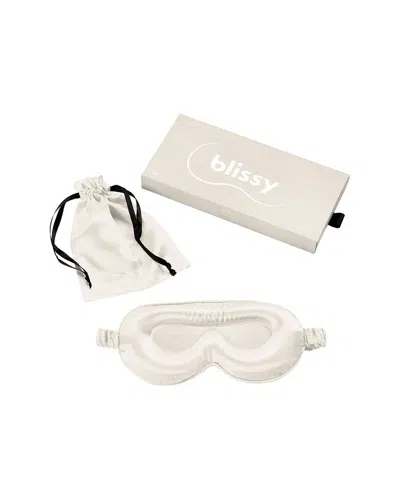 Blissy Mulberry Silk Profile Sleep Mask In Neutral