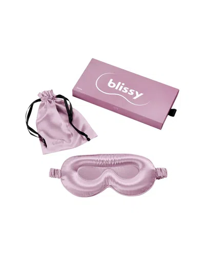 Blissy Mulberry Silk Profile Sleep Mask In Pink