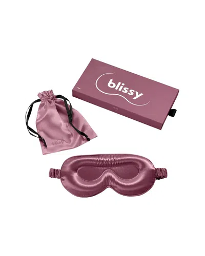 Blissy Mulberry Silk Profile Sleep Mask In Pink