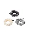 Blissy Mulberry Silk Scrunchie Set In Multi