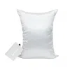 Blissy Pillowcase - Queen - Silver In White