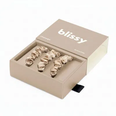 Blissy Scrunchies - Champagne In Neutral