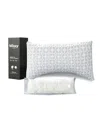 Blissy Signature Crescent Adjustable Pillow, Queen In White