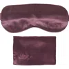 Blissy Silk Sleep Mask In Purple