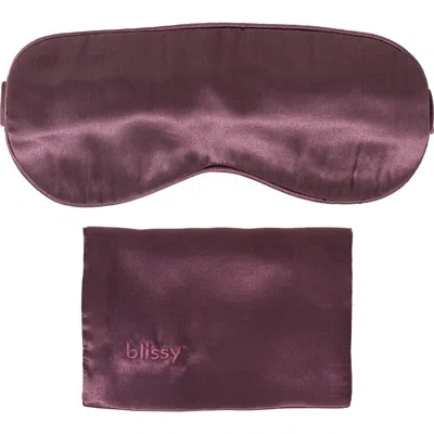 Blissy Silk Sleep Mask In Purple
