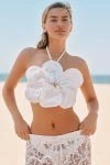 Blithe 3d Flower Top In White