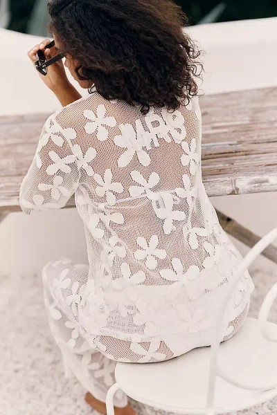 Blithe Crochet Flower Mrs. Set In Ivory