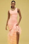 Blithe Knit Tulle Sleeveless Maxi Dress