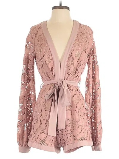 Pre-owned Blithe Romper In Pink
