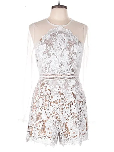 Pre-owned Blithe Romper In White