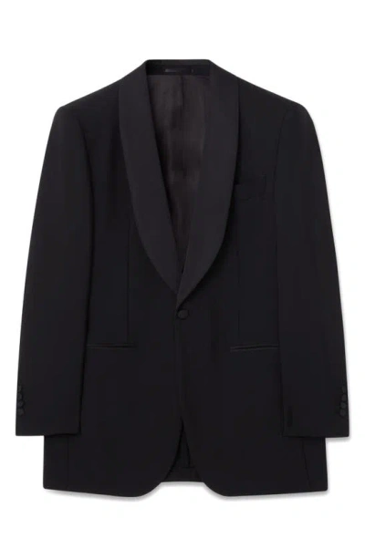 Blk Dnm 55 Wool Blazer In Black Tux Wool
