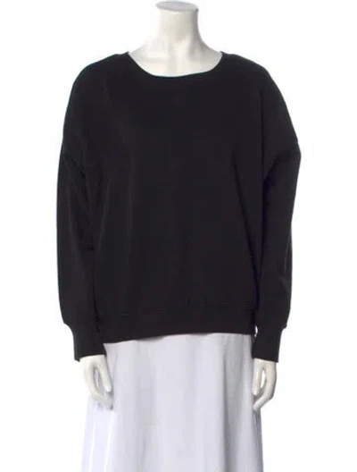 Pre-owned Blk Dnm Bateau Neckline Long Sleeve Sweatshirt In Black