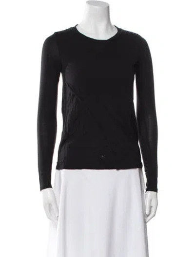 Pre-owned Blk Dnm Crew Neck Long Sleeve Top In Black