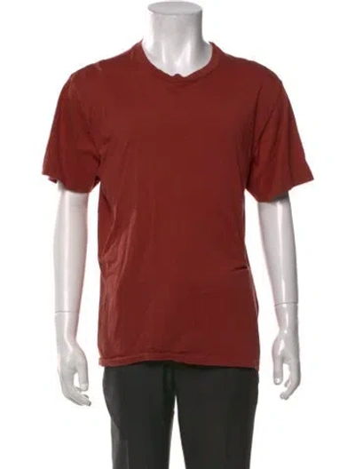 Pre-owned Blk Dnm Crew Neck Short Sleeve T-shirt In Orange