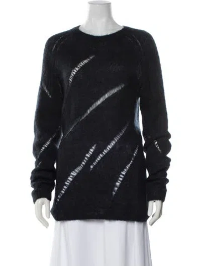 Pre-owned Blk Dnm Crew Neck Sweater In Gray