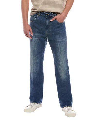 Blk Dnm Dark Vintage Blue Straight Jean In Animal Print